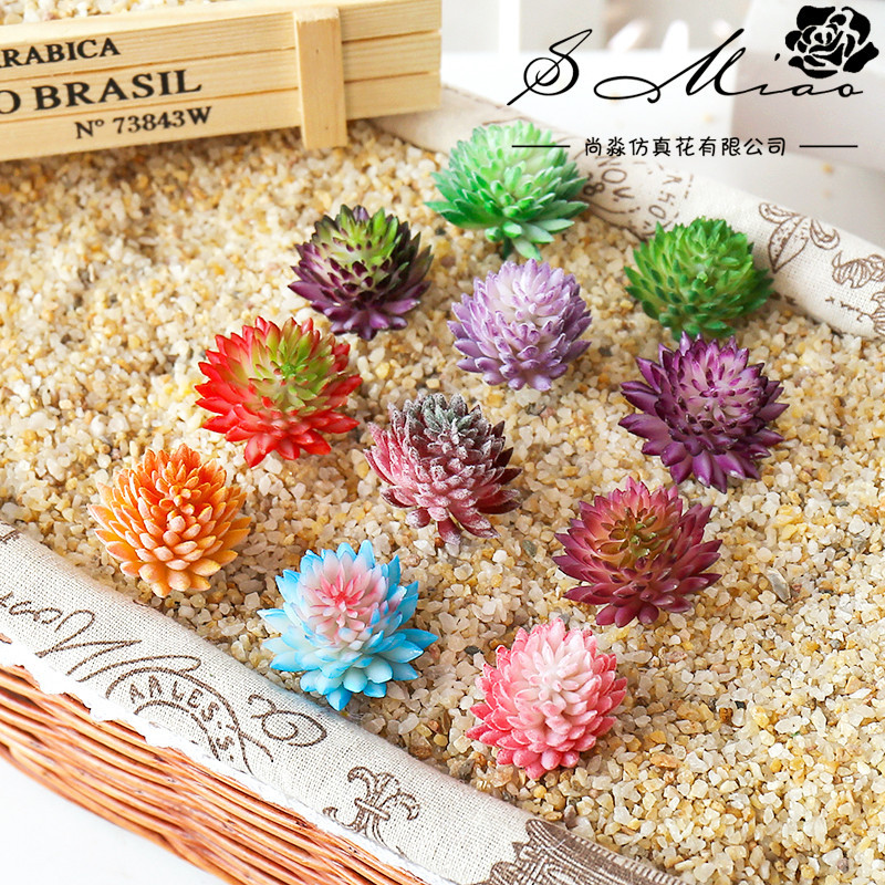 Succulent Arrangement Mini - 人工多肉植物,ミニ偽花,蓮の風景,家の庭の装飾