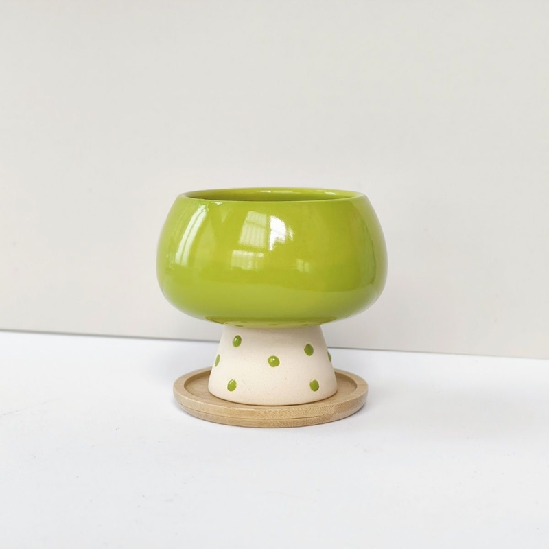 Snake Plant Ceramic - スタイリッシュなミニマリストセラミックフラワーポット、蜘蛛、ヘビ、多肉植物用、デスクトップ、家の装飾プランター、排水機能付き