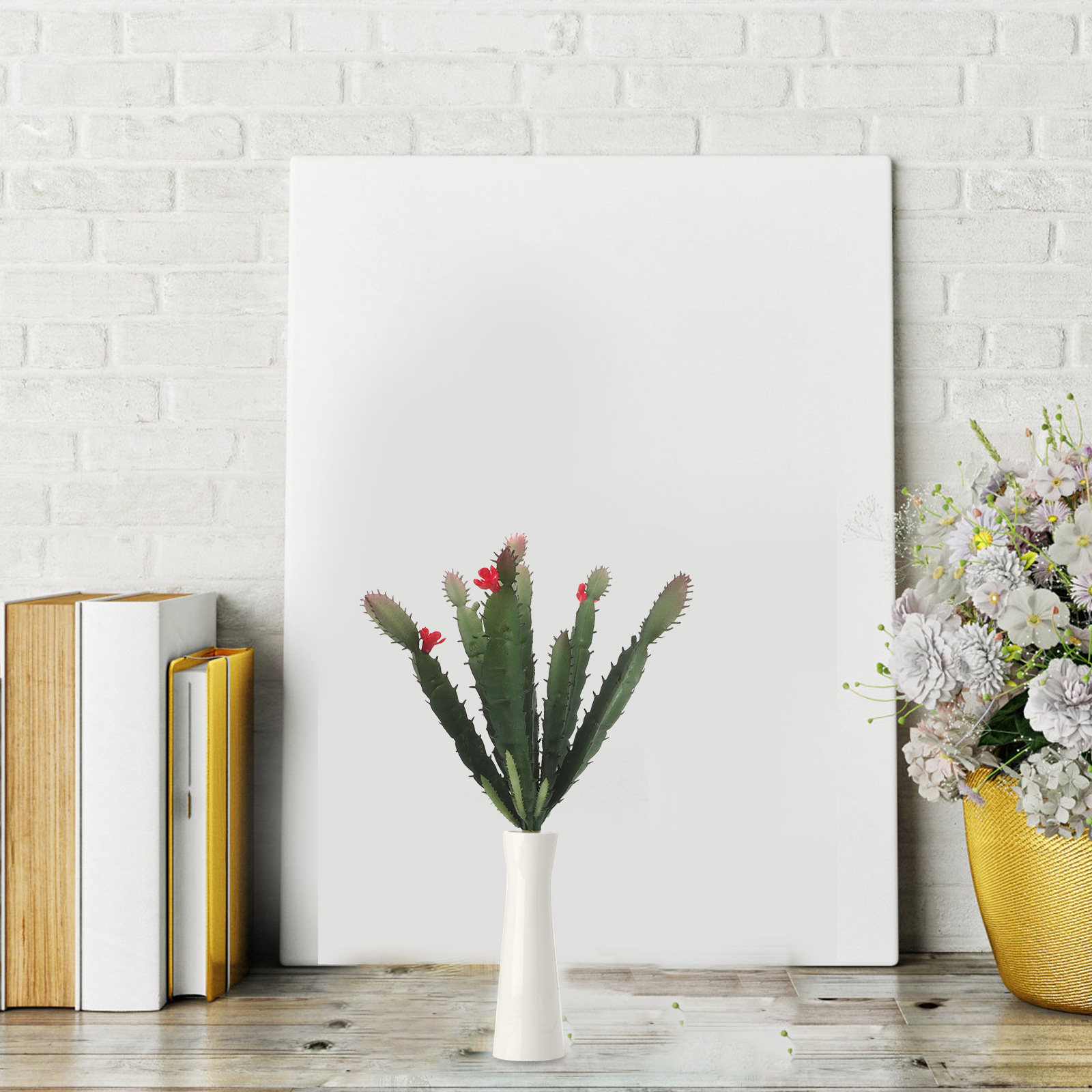 Succulent Arrangement Mini - 造花多肉植物アレンジメントミニ鉢植えリアルなサボテン植物、オフィスデスク、家の装飾、植物飾り、人工花