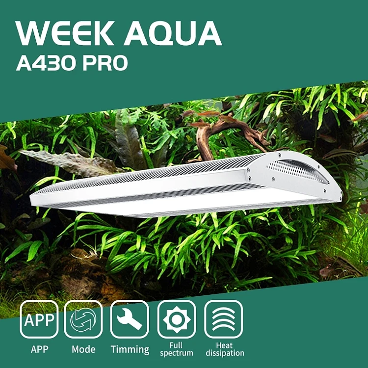 Plant Parent App - Week Aqua A430 Pro 120W LED水槽ライト