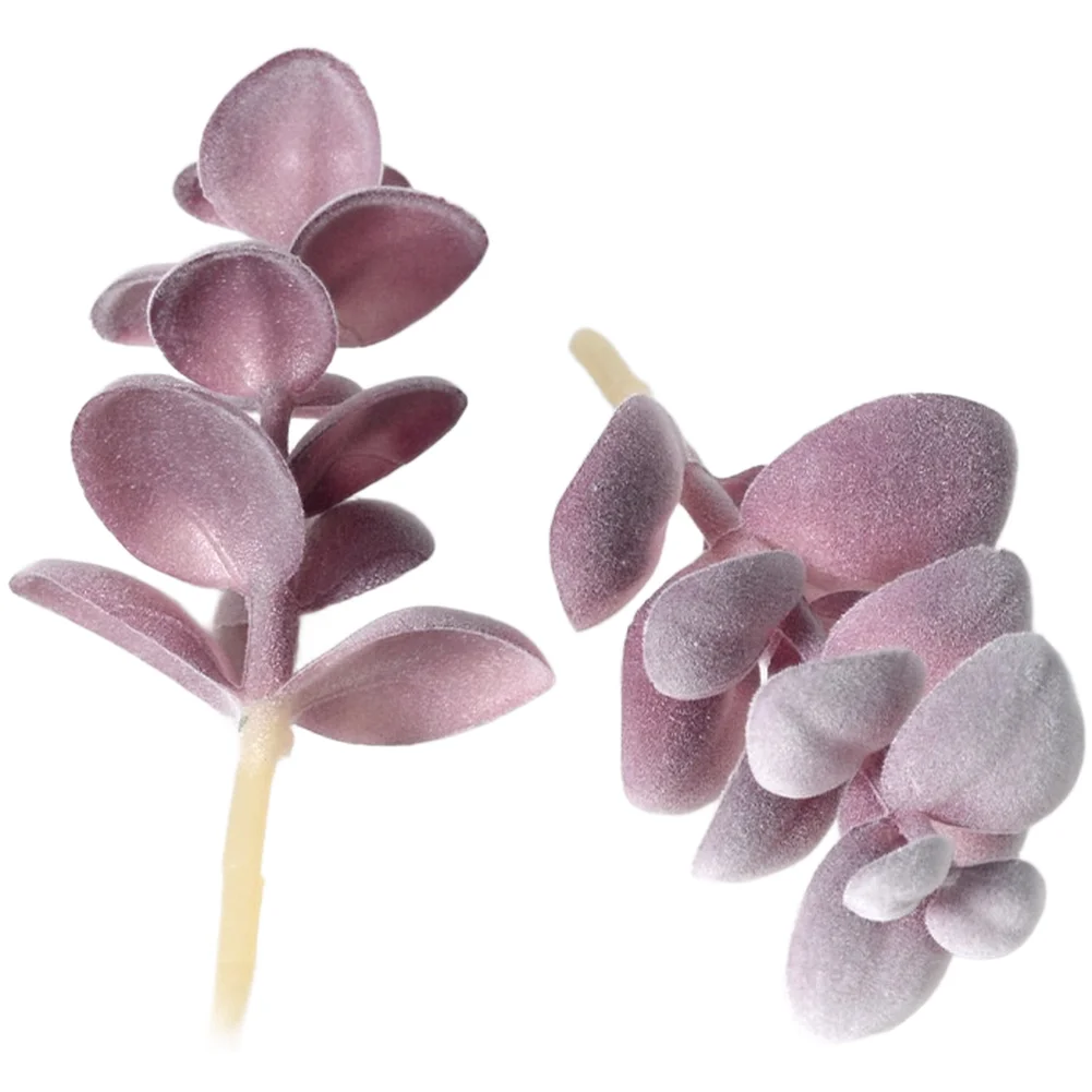 PVCフロッキング加工の紫色のフェイク多肉植物、狭いスペース - Succulent Arrangement Mini のレビューと価格