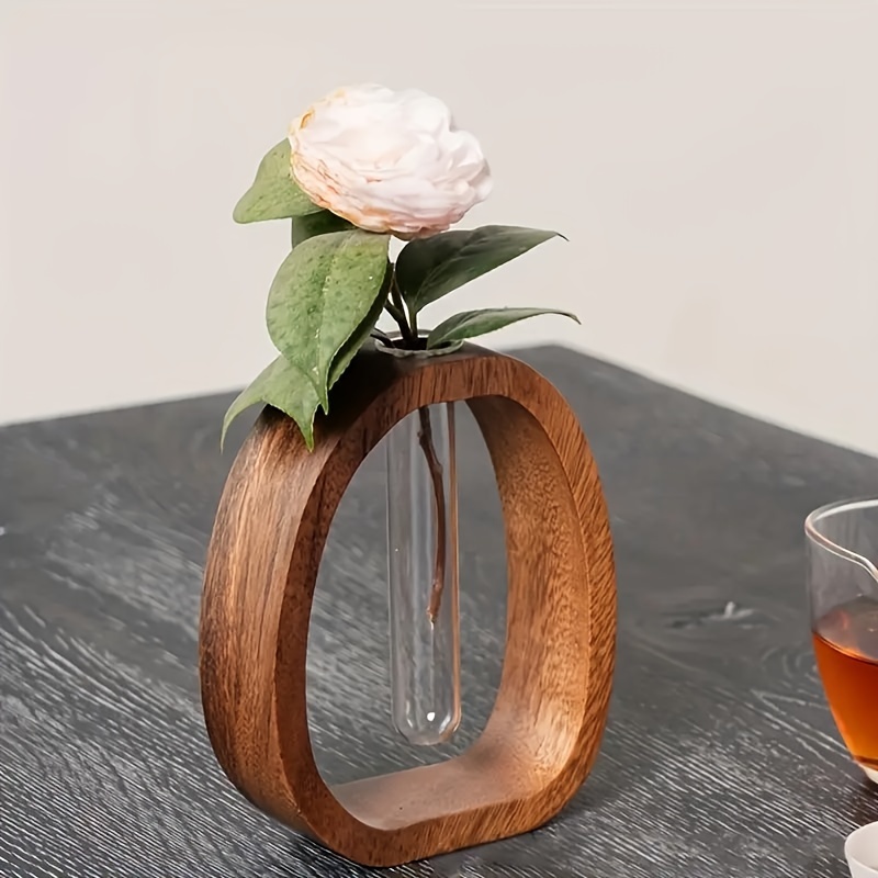 無垢のクルミ材の花のセット,シンプルなガラスの植物,フラワー - Snake Plant Ceramic のレビューと価格