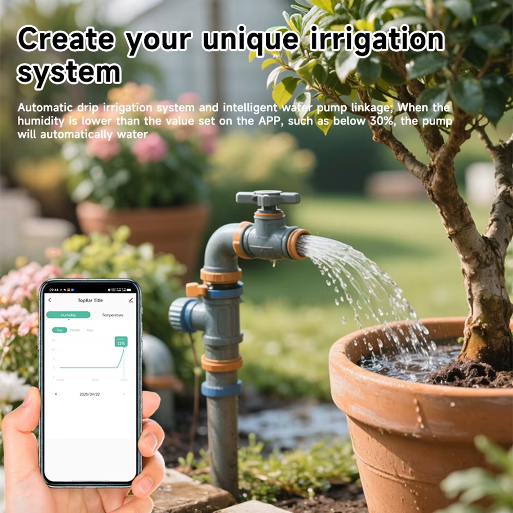 Tuya WiFi 土壌水分計 温度湿度センサー ガーデン植 - Plant Parent App のレビューと価格