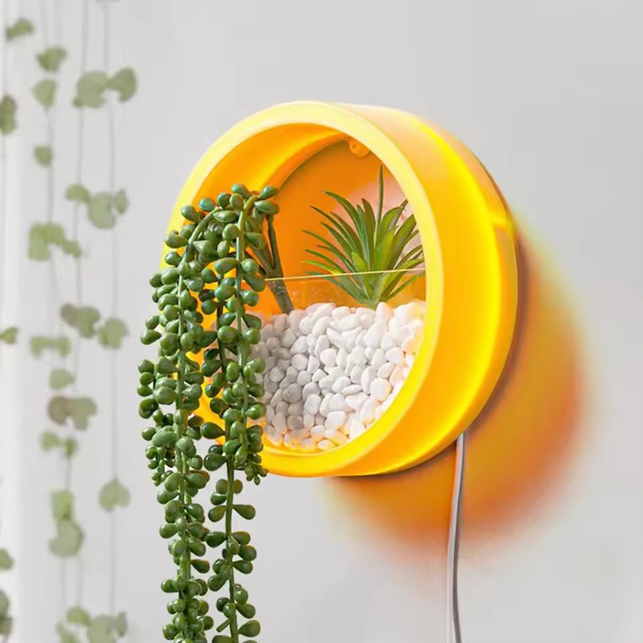 丸型壁掛けプランターポット 3色 ピンク ブルー ブラック  - Snake Plant Ceramic のレビューと価格