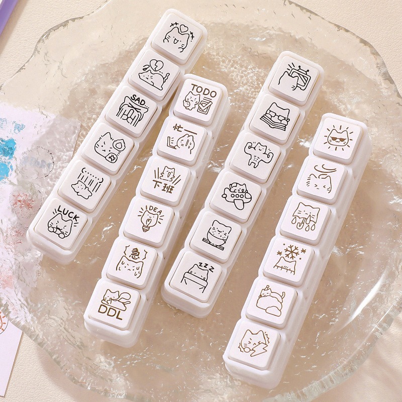 かわいい猫の絵文字スタンプ日常生活仕事良い気分シリーズ漫画ミ - Planned Parenthood のレビューと価格