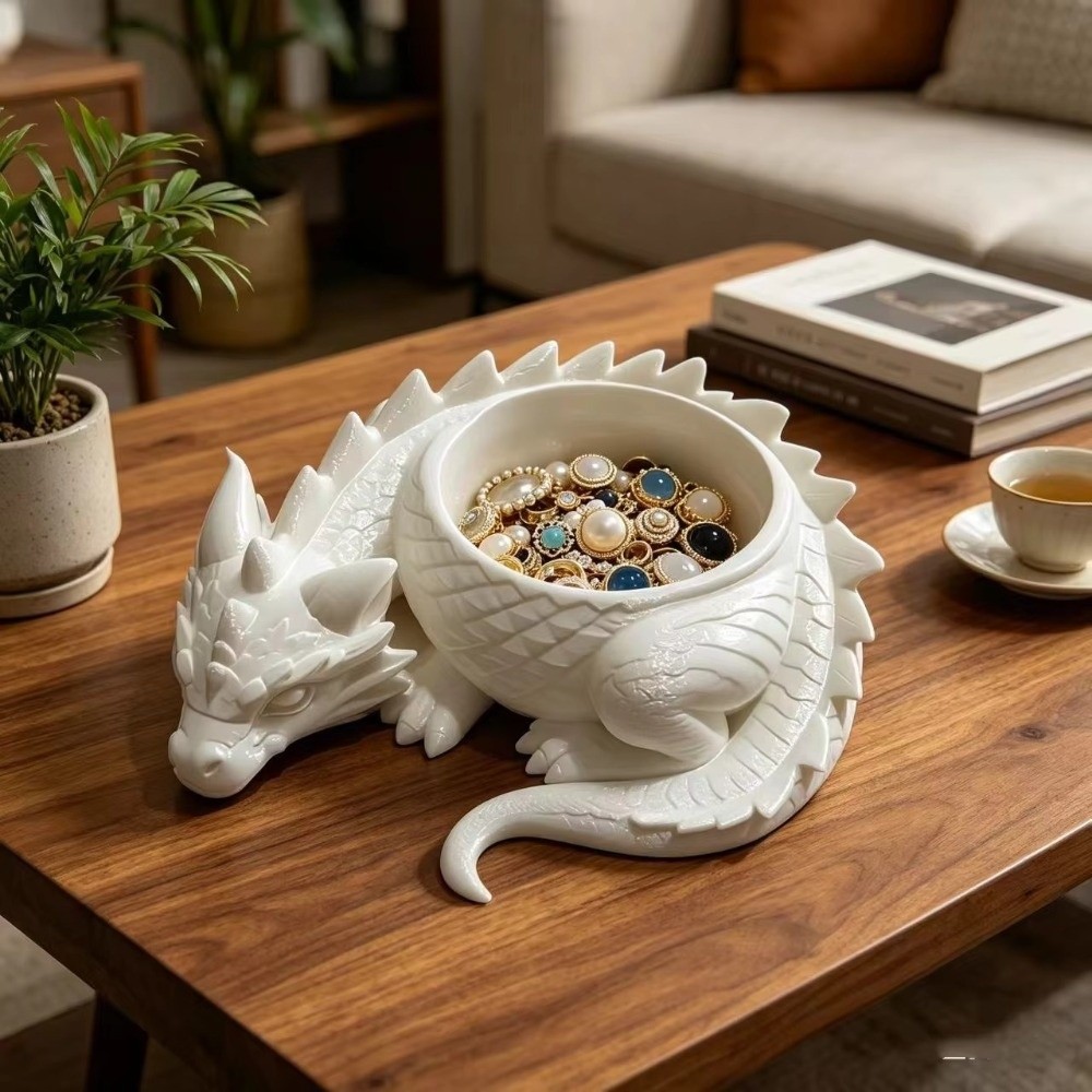 3Dプリントされたドラゴン型の植木鉢、面白いフラワーポット、 - Snake Plant Ceramic のレビューと価格